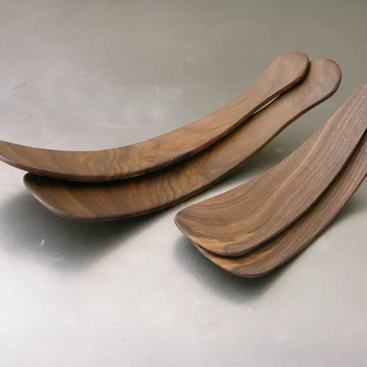 Large Black Walnut Salad Tossers (11.5" Pair)