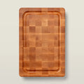 John Boos Maple Wood End Grain Chopping Block with Stainless Steel Bun Feet, W/Groove 1-3/4" Thick (Bun Feet Series)